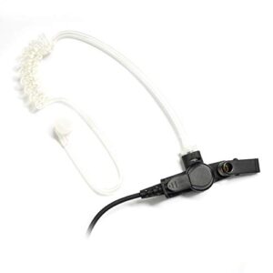 PROMAXPOWER 1-Wire FBI Security Acoustic Clear Tube Earpiece Headset with PTT Mic for Motorola Two-Way Radios PMLN7157A, SL300, SL2600, SL3500e, SL7550, SL7580e, SL1K
