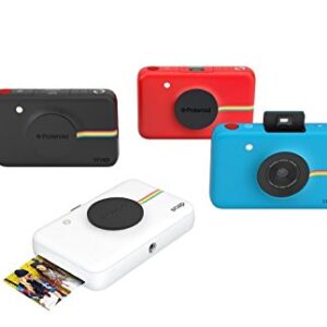 Zink Polaroid Snap Instant Digital Camera (Red) with ZINK Zero Ink Printing Technology