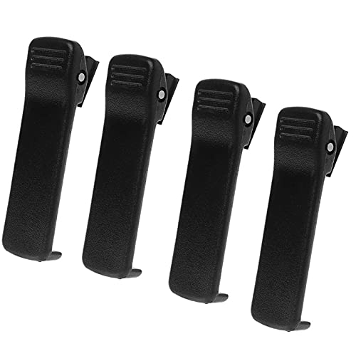 MINGYINIGE 4Pack HLN8255 Belt Clip Compatible for Motorola DP1400 DEP450 PR400 CP200 CP200D CP200XLS CP040 CP140 CP150 GP3688 EP450 PMNN4251 NNTN4497 NNTN4970 NNTN4851 black