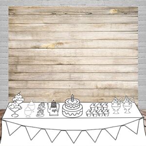 Laeacco 10x8ft Wooden Board Photography Background Rustic Wood Backdrops Vintage Texture Wood Photo Prop Studio Wooden Backdrop Child Baby Adult Portrait Shoot Wallpaper Grunge Wood Plank Video Prop