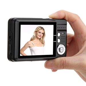 Digital Camera 8X Zoom Card Digital Camera 5 Mp 2.7In LCD Digital Cameras Display Maximum Support 32Gb Memory Card Builtin Microphone(Rouge) (Black)