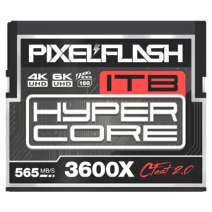 1tb pixelflash cfast 2.0 memory card 3600x hypercore 565mb/s sata3 vpg180 cfast card compatible w/dslr cinematic video & photo cams lab tested-certified flash memory 1024gb 2023 model