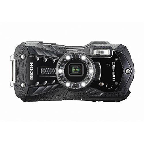 RICOH WG-50 Black Waterproof 14m Withstand Shock 1.6m Cold -10 ° RICOH WG-50 BK 04571(Japan Import-No Warranty)