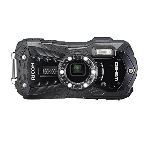 RICOH WG-50 Black Waterproof 14m Withstand Shock 1.6m Cold -10 ° RICOH WG-50 BK 04571(Japan Import-No Warranty)