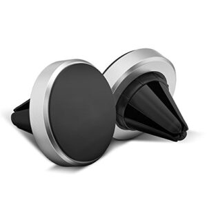 silver universal magnetic air vent mount for iphone – smartphones