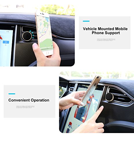 Silver Universal Magnetic Air Vent Mount for iPhone - Smartphones