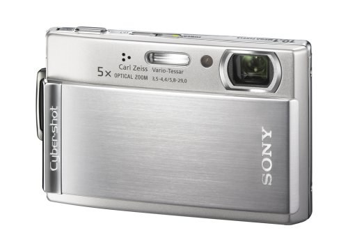 Sony Cybershot DSCT300 10.1MP Digital Camera with 5x Optical Zoom with Super Steady Shot (Silver)