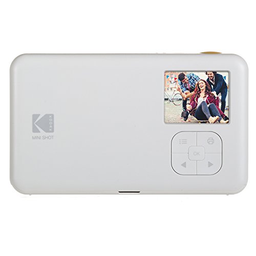 Kodak Mini Shot Wireless Instant Digital Camera & Social Media Portable Photo Printer, LCD Display, Premium Quality Full Color Prints, Compatible w/iOS & Android (Yellow) (KOD-MSY)