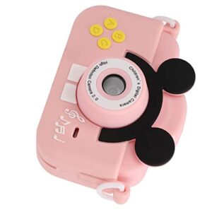 Keenso Kids Camera 2.0 Inch 2MP/1080P Selfie Kids Camera with 32GB Card and Case, Mini Rechargeable Kids Camera, (Pink)