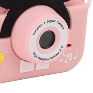 Keenso Kids Camera 2.0 Inch 2MP/1080P Selfie Kids Camera with 32GB Card and Case, Mini Rechargeable Kids Camera, (Pink)