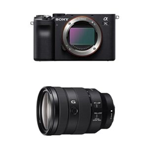sony alpha 7c full-frame mirrorless camera – black with sony – fe 24-105mm f4 g oss standard zoom lens (sel24105g/2)