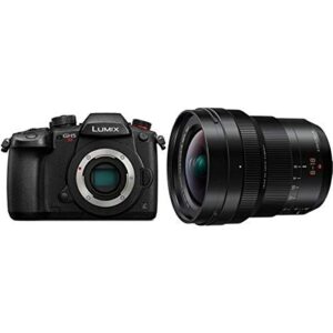 panasonic lumix gh5s body c4k mirrorless camera with 8-18mm g leica dg vario-elmarit professional lens