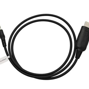 GoodQbuy USB Programming Cable for Icom Radios IC-F3 IC-F3S IC-F3GS IC-F3GT IC-F4 IC-F4S IC-F21 IC-F26 1-pin
