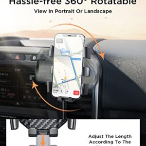 LISEN Car Phone Holder Air Vent Mount Stable 4 Clamp Arms Hands Free Vent Cell Phone Holder Mount for Car Easy Use Phone Holder Car Mount Air Vent with Auto Lock Metal Hook for iPhone All Phones