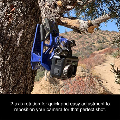 Dango Design Gripper Mount - Universal Clamp Mount for Action Cameras, Use as a Mount on Motorcycles, Powersports Helmets & More - Ripper Red