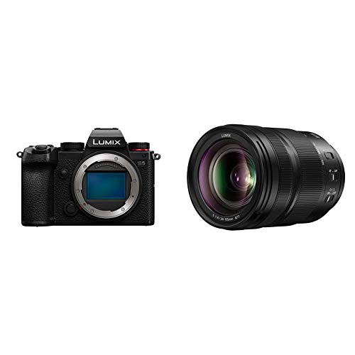 Panasonic LUMIX S5 Full Frame Mirrorless Camera (DC-S5BODY) and LUMIX S 24-105mm F4 Lens (S-R24105)