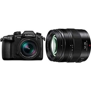 panasonic lumix gh5 4k mirrorless camera with lecia vario-elmarit 12-60mm f2.8-4.0 lens (dc-gh5lk) with lumix g x vario ii professional lens, 12-35mm, dual i.s. 2.0