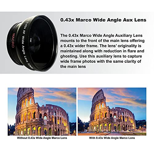 Canon EOS Rebel T7 DSLR Camera Bundle with EF-S 18-55mm f3.5-5.6 Zoom Lens + ZeeTech Accessory Bundle + 2 Pack SanDisk 64GB Memory Card + Filter Kit + Flash + Tripod, 18-55mm Lens (Canon T7) (Renewed)