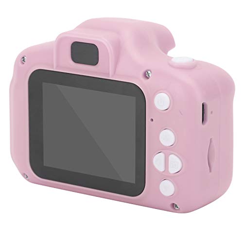 Kids Digital Camera, HD Kids Digital Video Camera, Multifunctional Children's Digital Camera Photo Video with Memory Card Mini Gift (Pink 32GB)