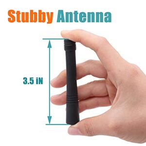 146-174 MHz VHF Stubby Antenna HAD9742A Compatible for Motorola CP200D CP200 CP150 CP200XLS CT250 GP320 GP328 GP340 GP380 GP640 HT750 HT1250 HT1550 Two Way Radio (5 Pack)