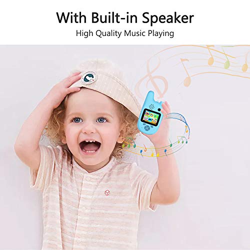 Children Camera Walkie Talkie 8MP Dual Lenses 2.0inch IPS Screen Extended Memory Built-in Battery Music and Game Timer Shooting Automatic Focusing