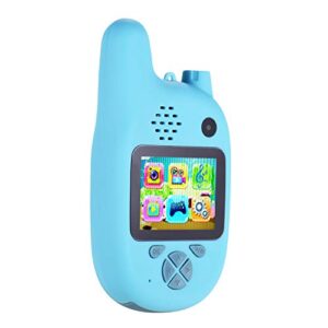 Children Camera Walkie Talkie 8MP Dual Lenses 2.0inch IPS Screen Extended Memory Built-in Battery Music and Game Timer Shooting Automatic Focusing