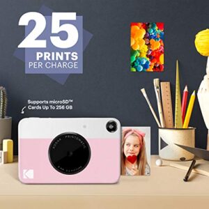 Kodak Printomatic Digital Instant Print Camera (Pink) & Printomatic Digital Instant Print Camera (Green) & 2"x3" Premium Zink Photo Paper (50 Sheets) (Pack of 1)