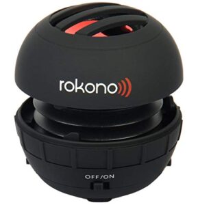 rokono bass+ mini speaker for iphone / ipad / ipod / mp3 player / laptop – black