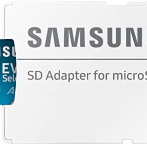 SAMSUNG EVO Select Micro SD-Memory-Card + Adapter, 512GB microSDXC 130MB/s Full HD & 4K UHD, UHS-I, U3, A2, V30, Expanded Storage for Android Smartphones, Tablets, Nintendo-Switch (MB-ME512KA/AM)