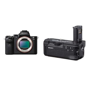 sony alpha 7 ii e-mount interchangeable lens mirrorless camera with full frame sensor with sony vgc2em vertical grip (black)