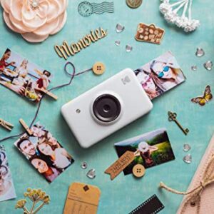 Zink Kodak Mini Shot Wireless Instant Digital Camera & Social Media Portable Photo Printer, LCD Display, Premium Quality Full Color Prints, Compatible w/iOS & Android (Blue)