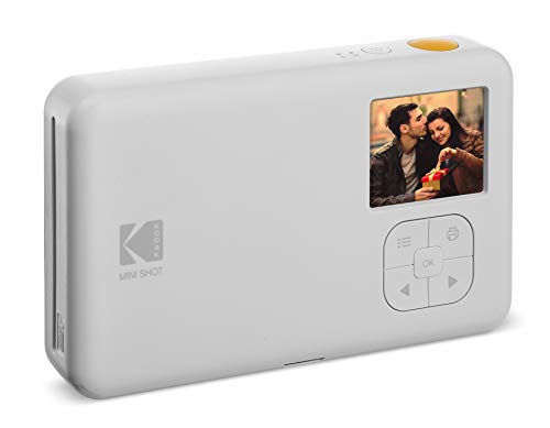 Zink Kodak Mini Shot Wireless Instant Digital Camera & Social Media Portable Photo Printer, LCD Display, Premium Quality Full Color Prints, Compatible w/iOS & Android (Blue)