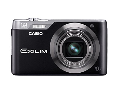 Casio Exilim EX-H5BK 12MP Digital Camera with 10x Zoom with CCD Shift Stabilization and 2.7 inch LCD (Black)