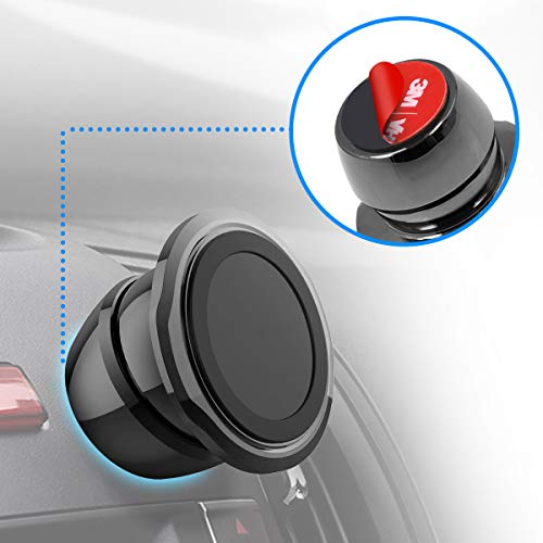 pop-tech Sticky Adhesive Replacement for Magnetic Car Mount, 8PCS Circular Heat Resistant 3M VHB Double Sided Strong Sticker Pads for Magnet Cell Phone Stand & Finger Ring Holder & Socket Grip Mount