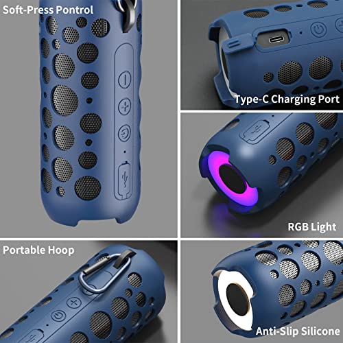 Bluetooth Speakers, Kingstar Portable Bluetooth Speaker Wireless Headphone Mini 360 Surround Stereo Sound with Built-in Mic 12 Hrs Long Battery Life for Outdoor Camping Beach Sports Party