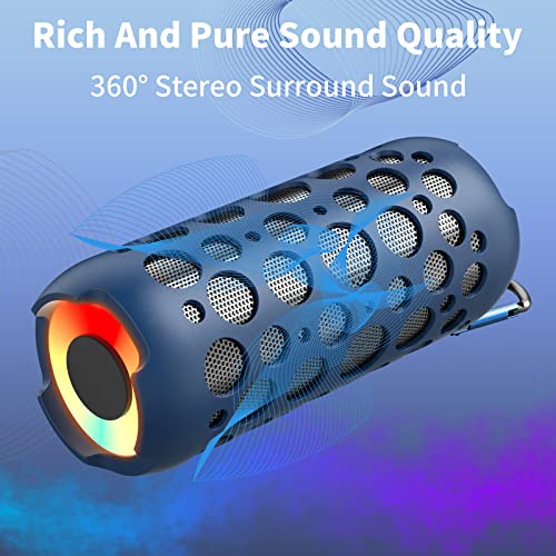 Bluetooth Speakers, Kingstar Portable Bluetooth Speaker Wireless Headphone Mini 360 Surround Stereo Sound with Built-in Mic 12 Hrs Long Battery Life for Outdoor Camping Beach Sports Party