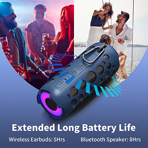 Bluetooth Speakers, Kingstar Portable Bluetooth Speaker Wireless Headphone Mini 360 Surround Stereo Sound with Built-in Mic 12 Hrs Long Battery Life for Outdoor Camping Beach Sports Party