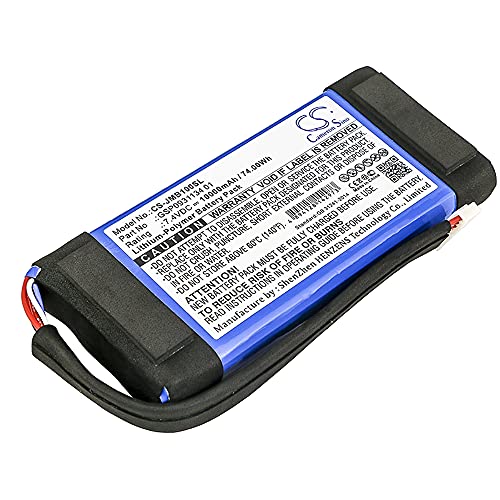 Cameron sino Replacement Battery for JBL Boombox, fits Part GSP0931134 01, 7.4V Li-Polymer 10000mAh / 74.00Wh