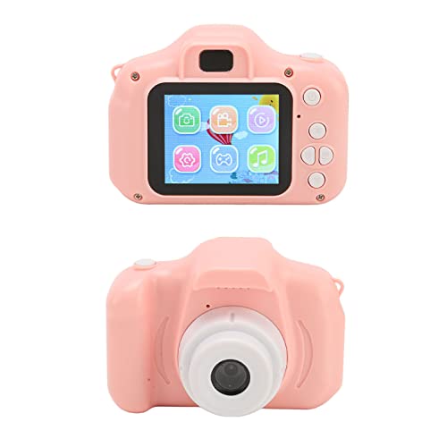 YYQTGG Kids Digital Camera, Pink Portable Camera Wide Applicability 400mAh Battery ABS Material for Outdoor for Boys