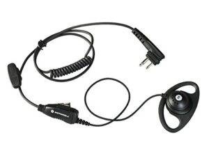 hkln4599 hkln4599b original motorola d-style earpiece with in-line microphone and ptt, replaces 56517 56517f