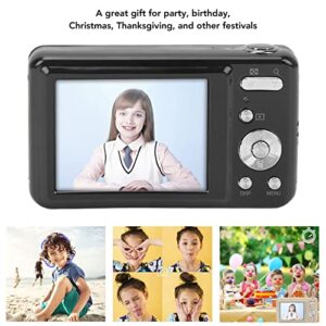 Vbestlife 48MP HD Camera, 2.7in TFT 8X Optical Zoom Portable Digital Camera, for Children Beginners, 750mah Portable Children Video Camera, Support 32GB Memory Card, Gift for Students(Black)