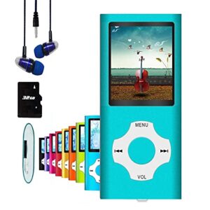 mp3 player / mp4 player, hotechs mp3 music player with 32gb memory sd card slim classic digital lcd 1.82” screen mini usb port with fm radio, voice record