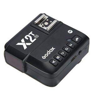 Godox X2T-N TTL Wireless Flash Trigger for Nikon, Bluetooth Connection, 1/8000s HSS,5 Separate Group Buttons, Relocated Control-Wheel, New Hotshoe Locking, New AF Assist Light
