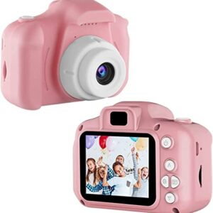 Kids Camera, Christmas Birthday Kids Camera for Boys Girls Age 3-9, Kid Camera for Toddler, Video Camera for Kids, Kids Digital Camera, Kidizoom Camera, Mini Camera for Kids with 32GB SD Card (Pink)