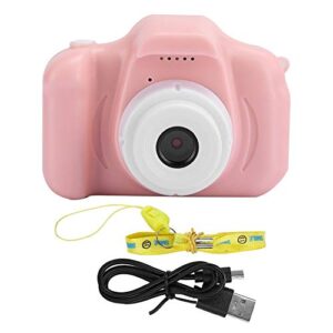 kids camera 2.0 inch kids digital camera with 32gb card 1080p video camera toys for children girls boys 3-9 years old (pink – puqing version)