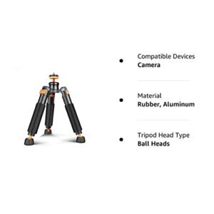 Bestshoot Desktop Mini Tripod Load 3KG Universal 3 Legs Monopod Base Stand Unipod Support Compatible with Canon 60D 60D 5D Nikon D90 Sony A58 A7RII DSLR Cameras Video Micro Shooting