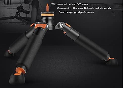 Bestshoot Desktop Mini Tripod Load 3KG Universal 3 Legs Monopod Base Stand Unipod Support Compatible with Canon 60D 60D 5D Nikon D90 Sony A58 A7RII DSLR Cameras Video Micro Shooting