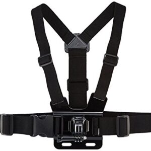 Amazon Basics Adjustable Chest Mount Harness for GoPro Camera (Compatible with GoPro Hero Series), Black