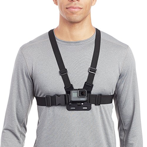 Amazon Basics Adjustable Chest Mount Harness for GoPro Camera (Compatible with GoPro Hero Series), Black