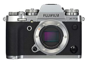 fujifilm x-t3 mirrorless digital camera (body only) – silver (renewed)